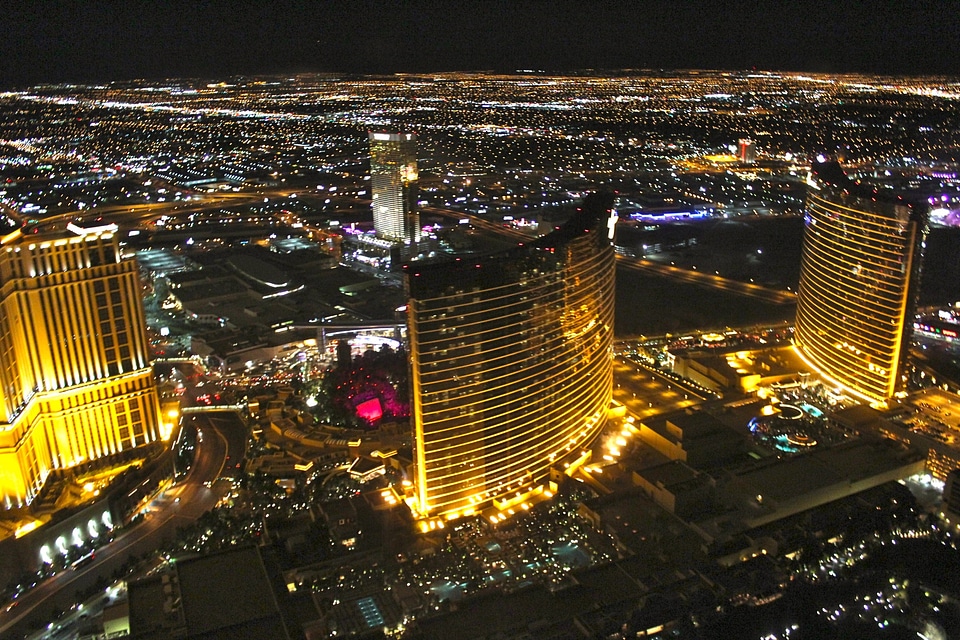 Las vegas city illuminated