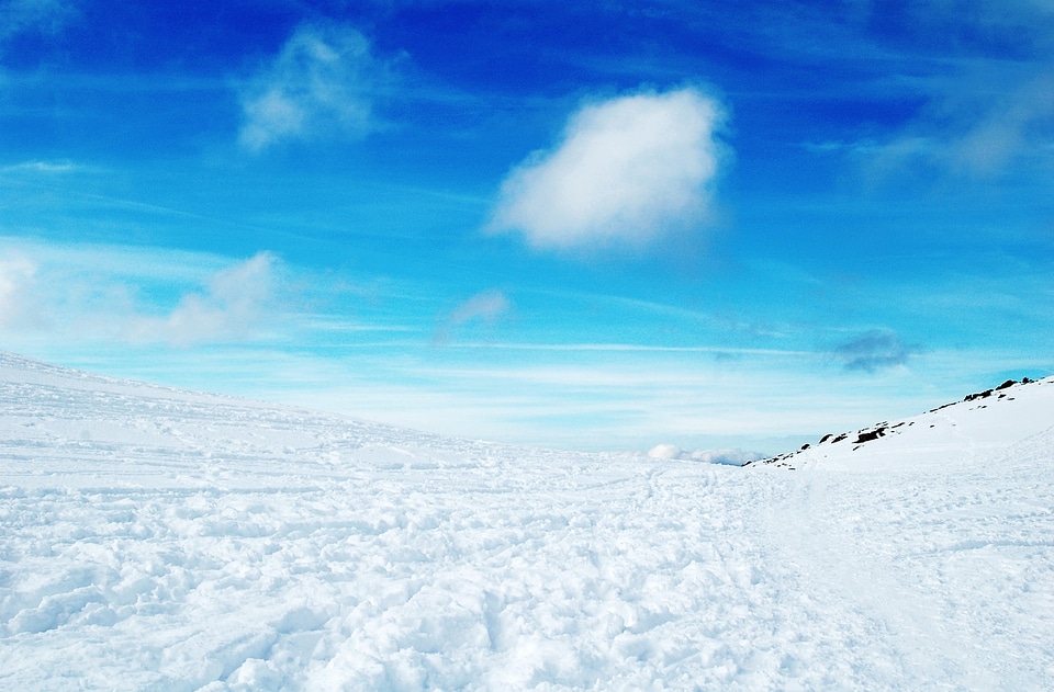 Mountain winter landscape photo