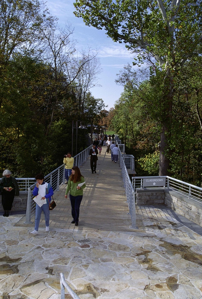 Bridge going students