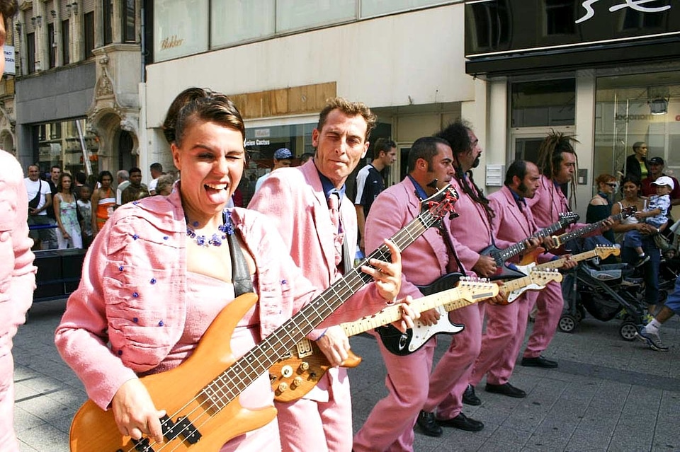 People playing road