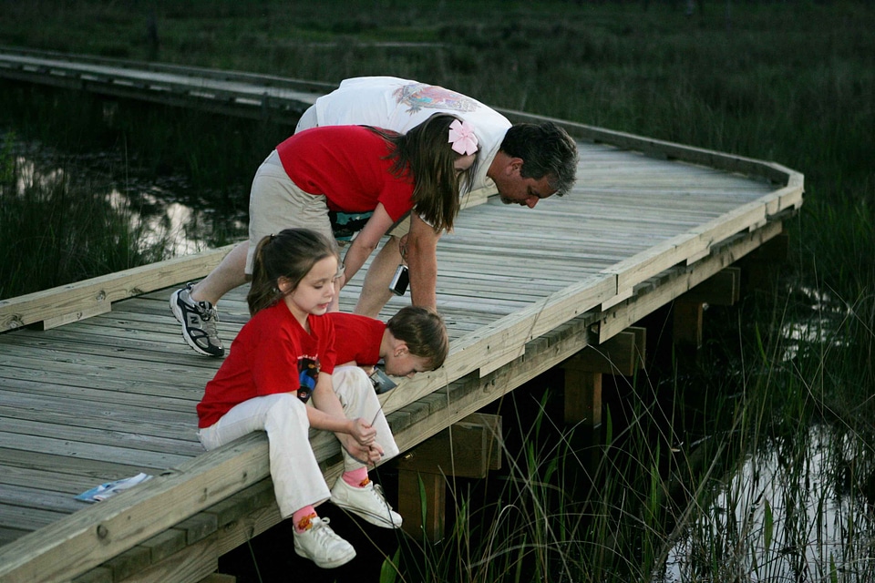 Father journey river