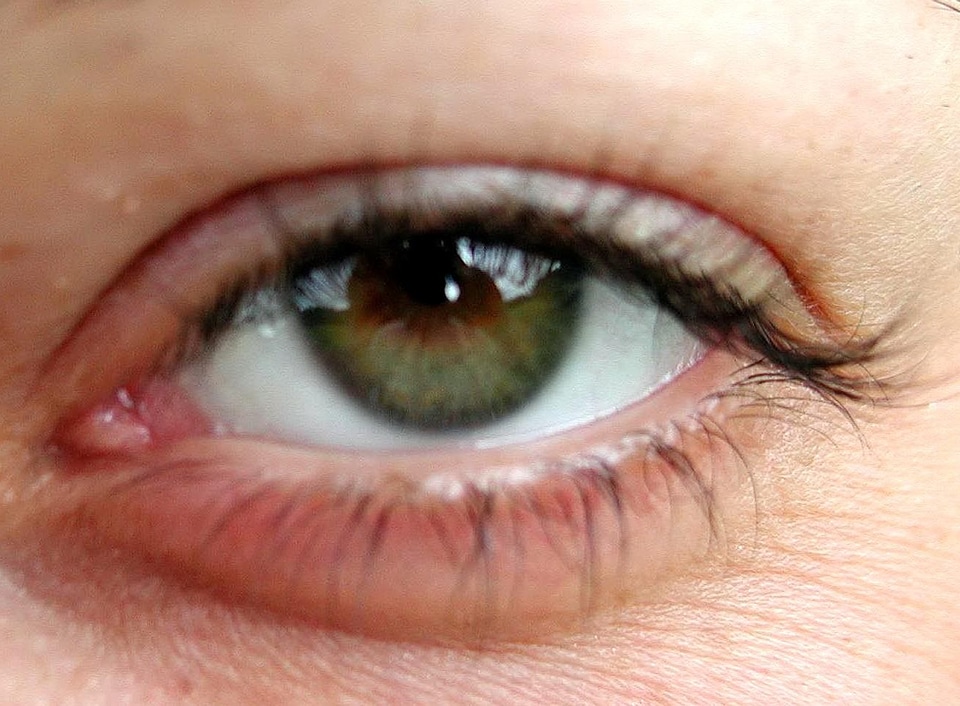 Close close-up eye