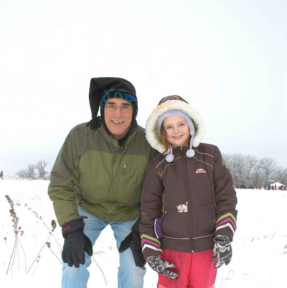 Daughter enjoy father