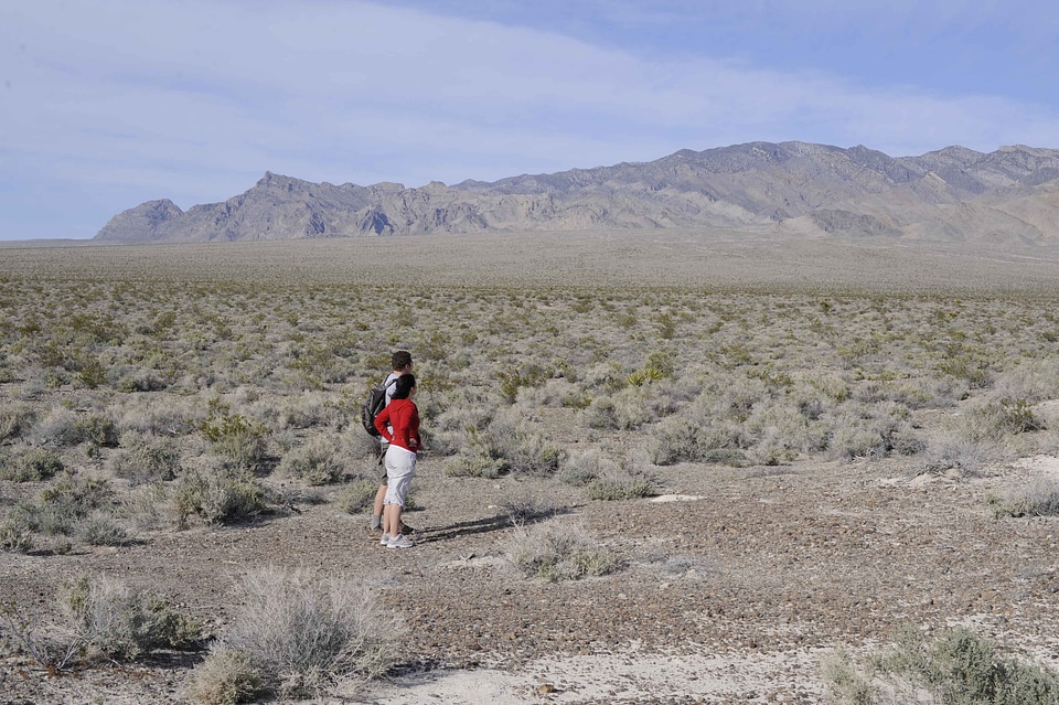 Desert foreground husband