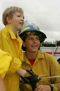 Boys firefighter teen photo