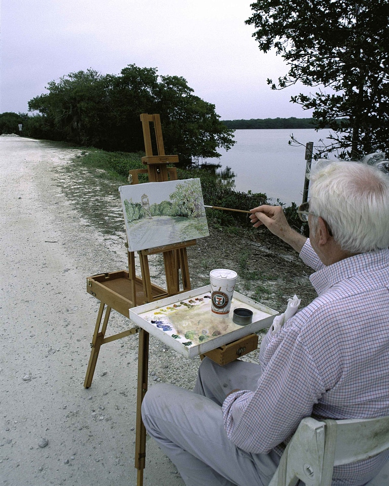 Color nature painting