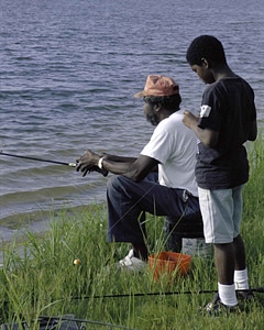 American father fishery photo