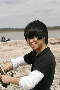 Asian face husband