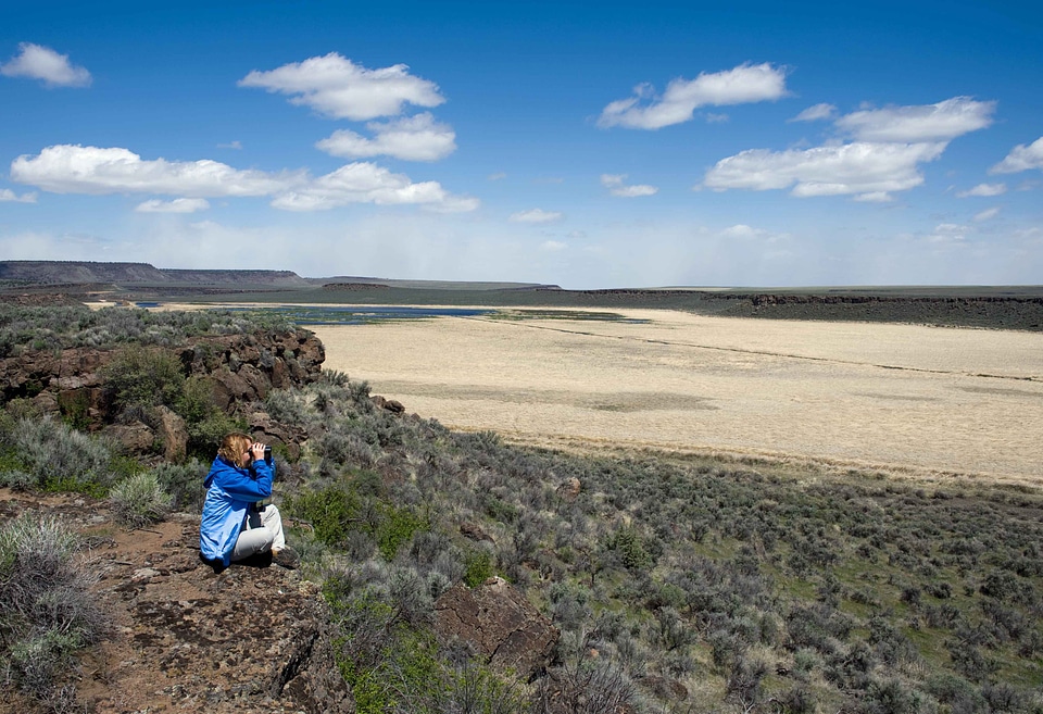 Female nature overlook