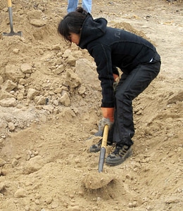 Building construction worker female