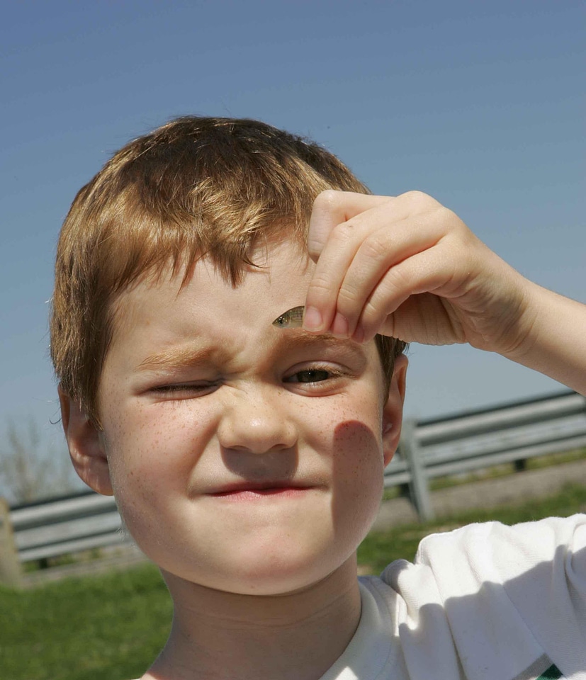 Boy close close-up