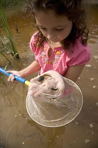 Close female child sight photo