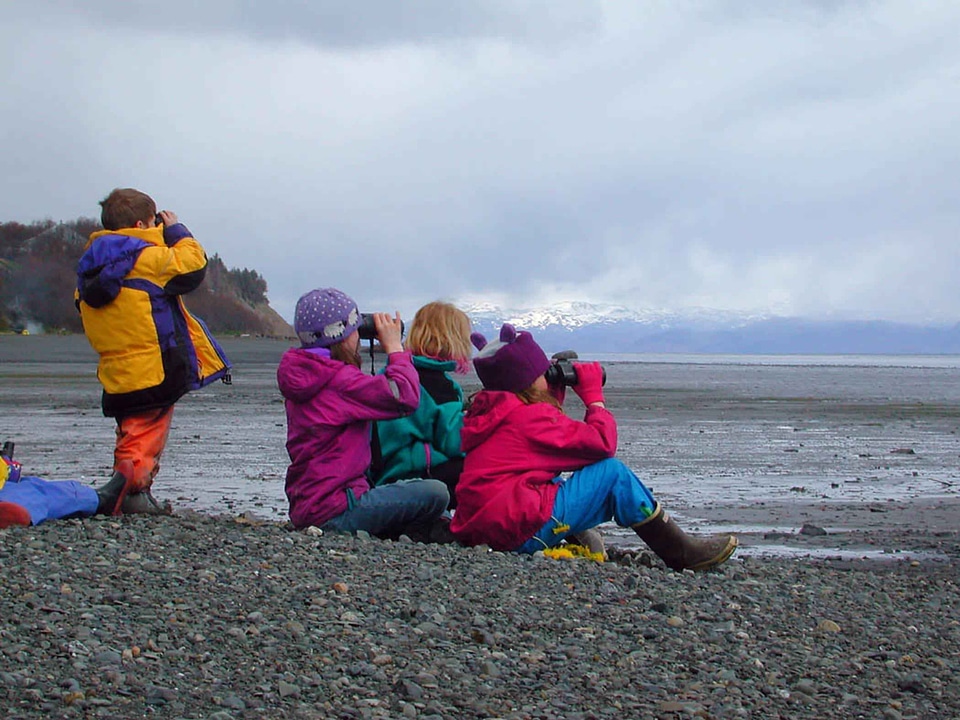 Babies binoculars horizon