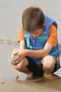Boy looking meeting