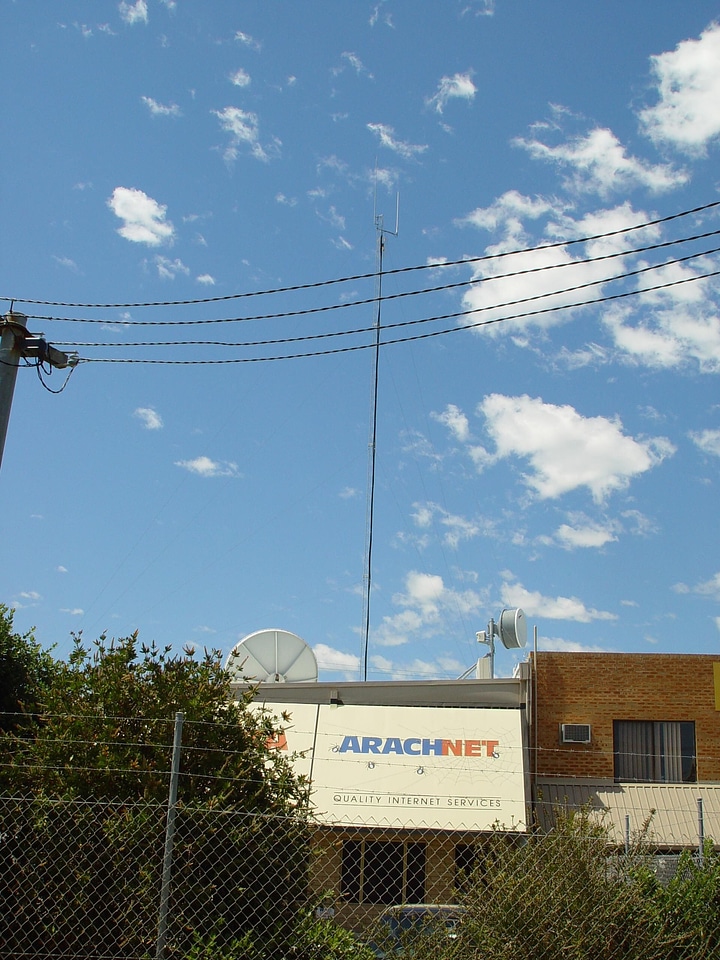 Dishes microwave satellite