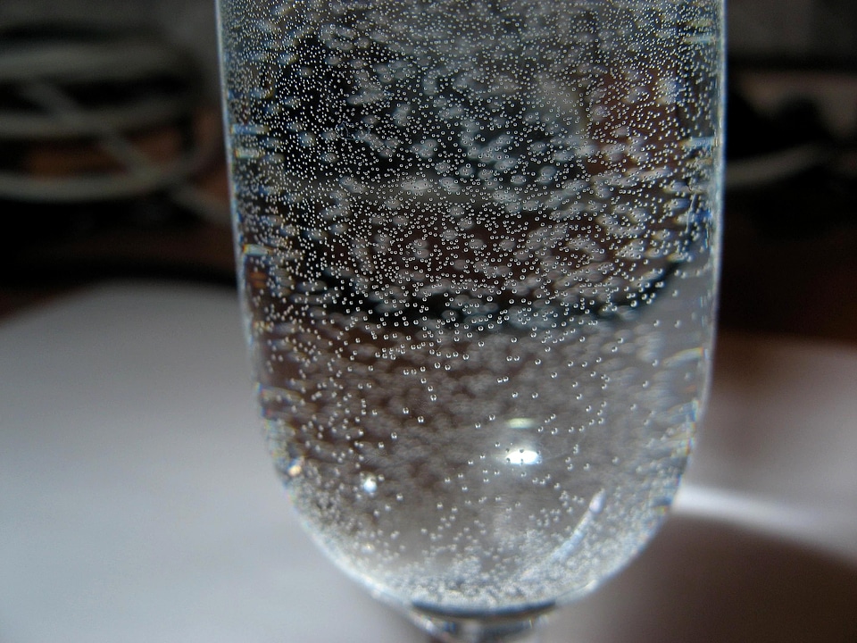 Beverage bubble glass photo