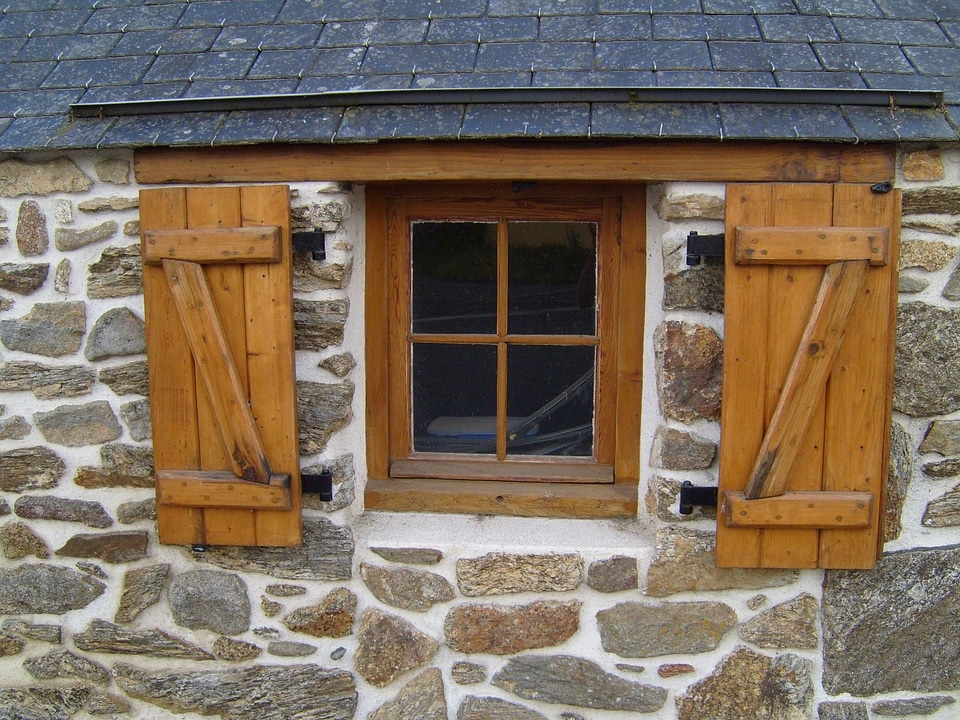 Ancient window wooden