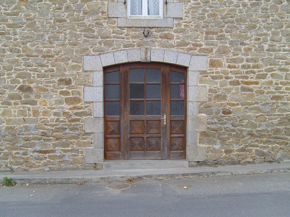 Brown doorway wooden