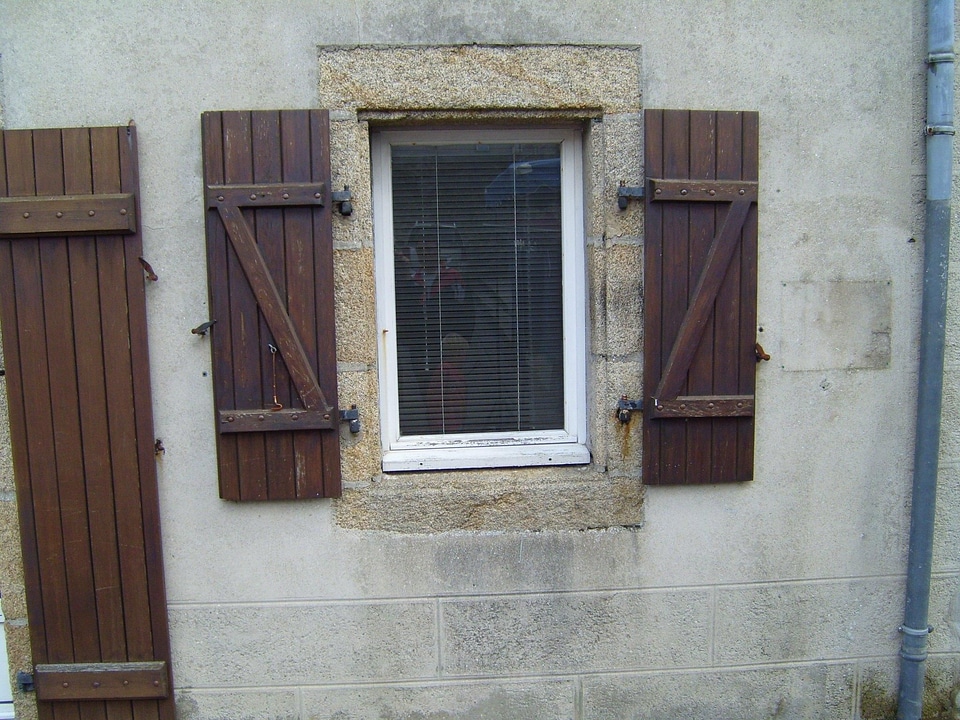 Ancient old fashioned window