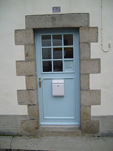 Ancient blue doorway