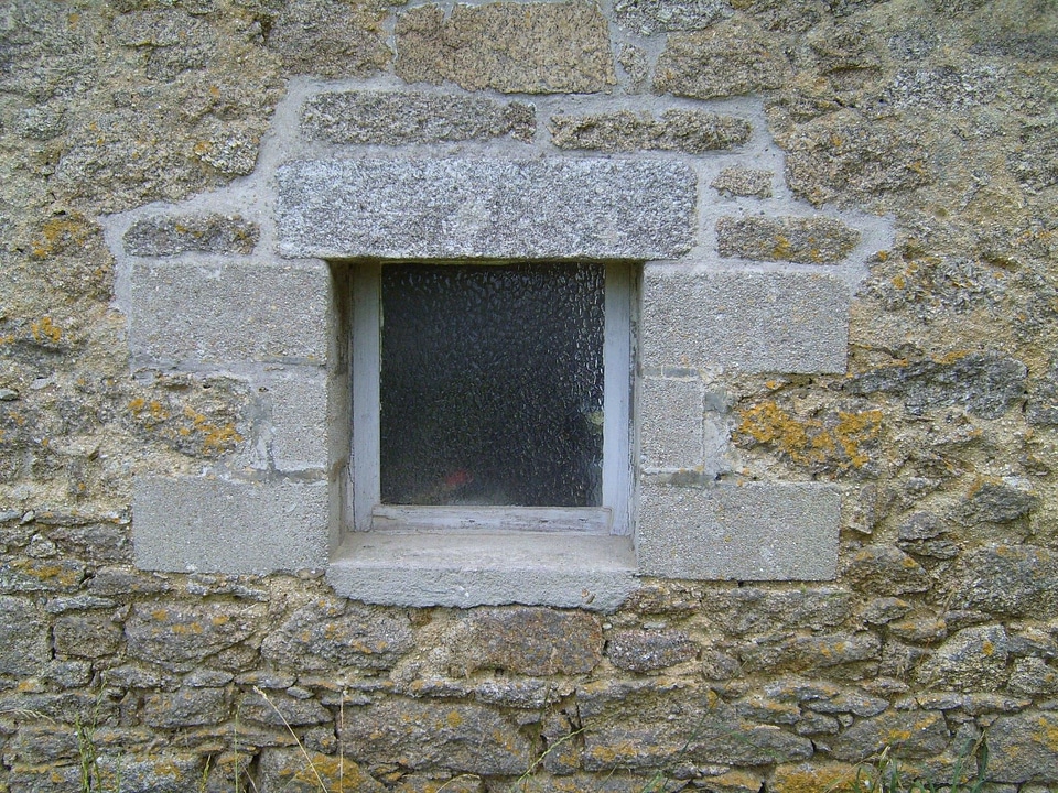 Granite wall window