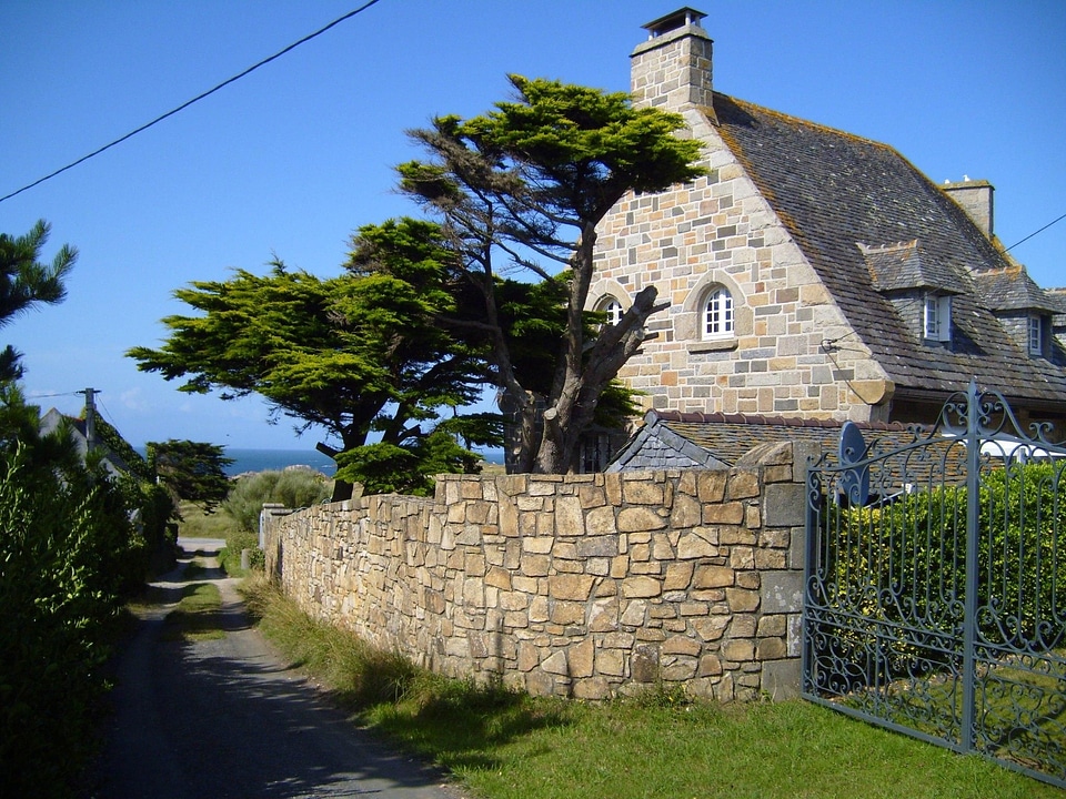 At Home stone wall