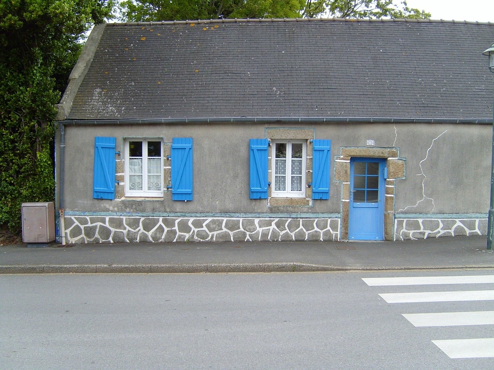 At Home blue window