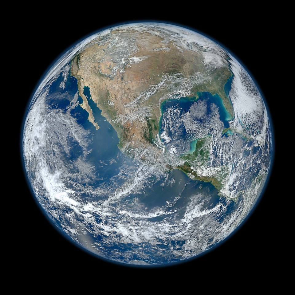 Globe spaceview blue