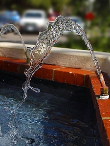 Beak fountain water