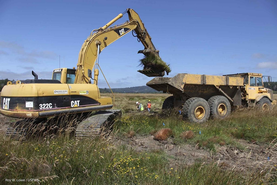 Excavator heavy labor