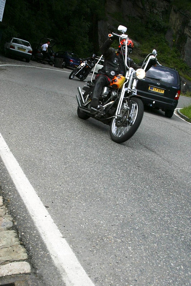 Bike driving road