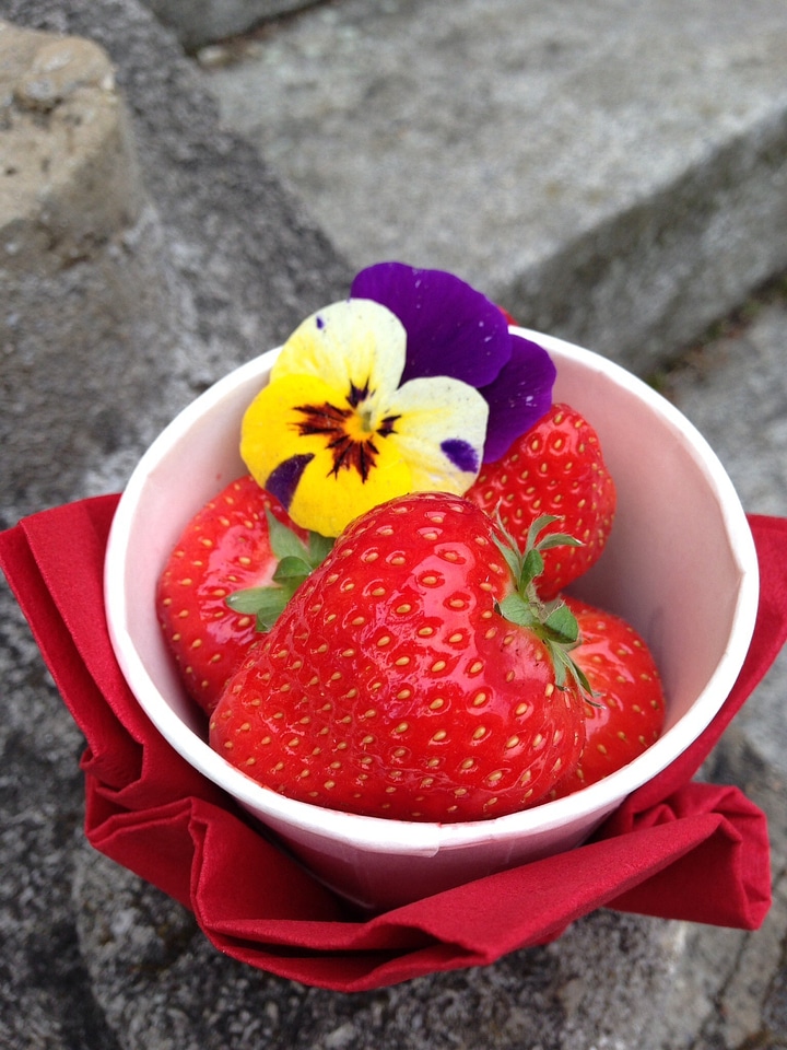 Sweet ripe strawberries