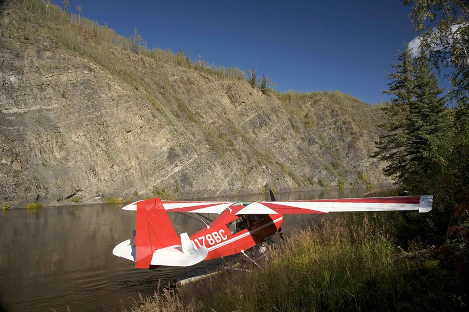 Airplane lake water