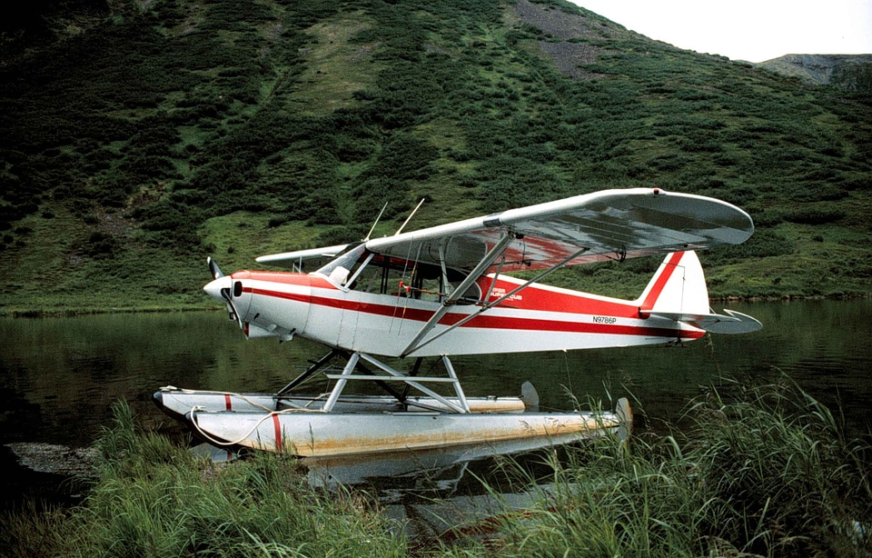 Airplane float water