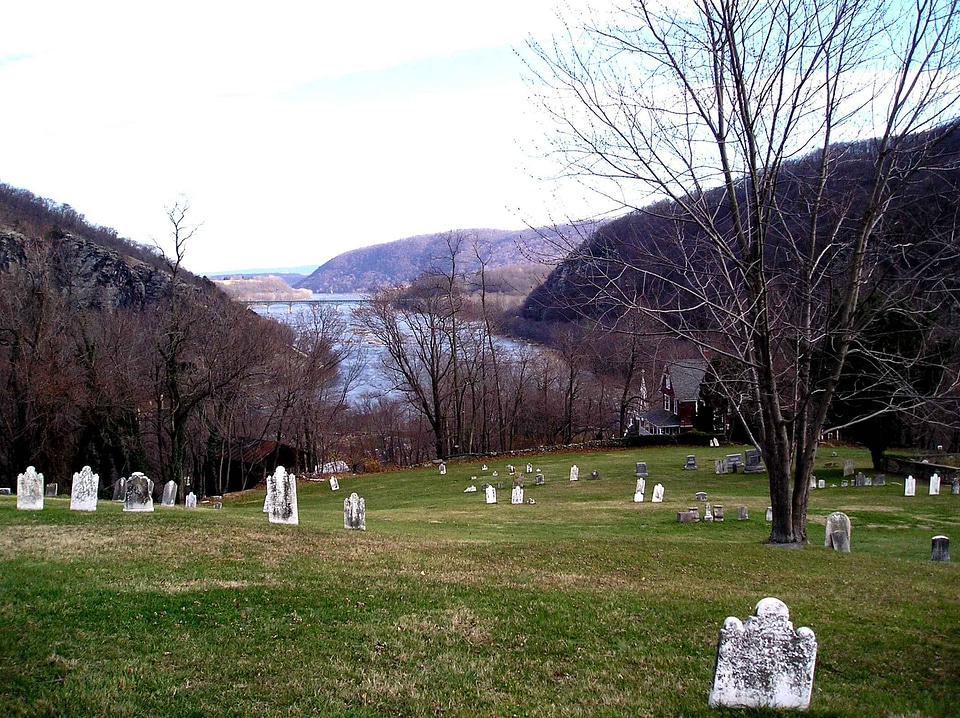 Cemetery ferry river