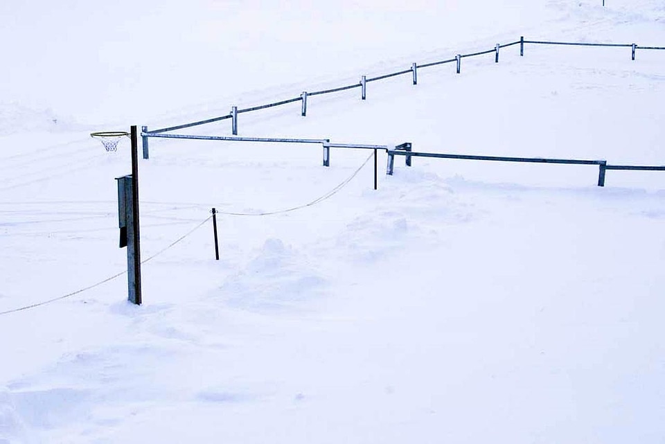 Basketball snow 
