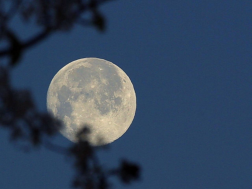 Evening full full moon