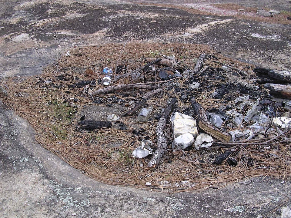 Destruction granite habitat