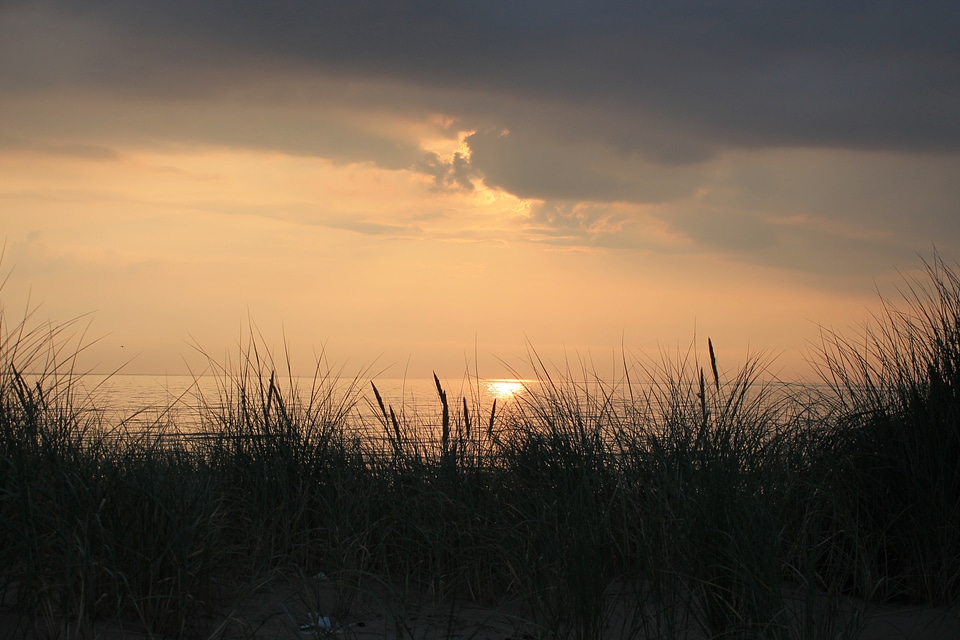 Sun abendstimmung dunes