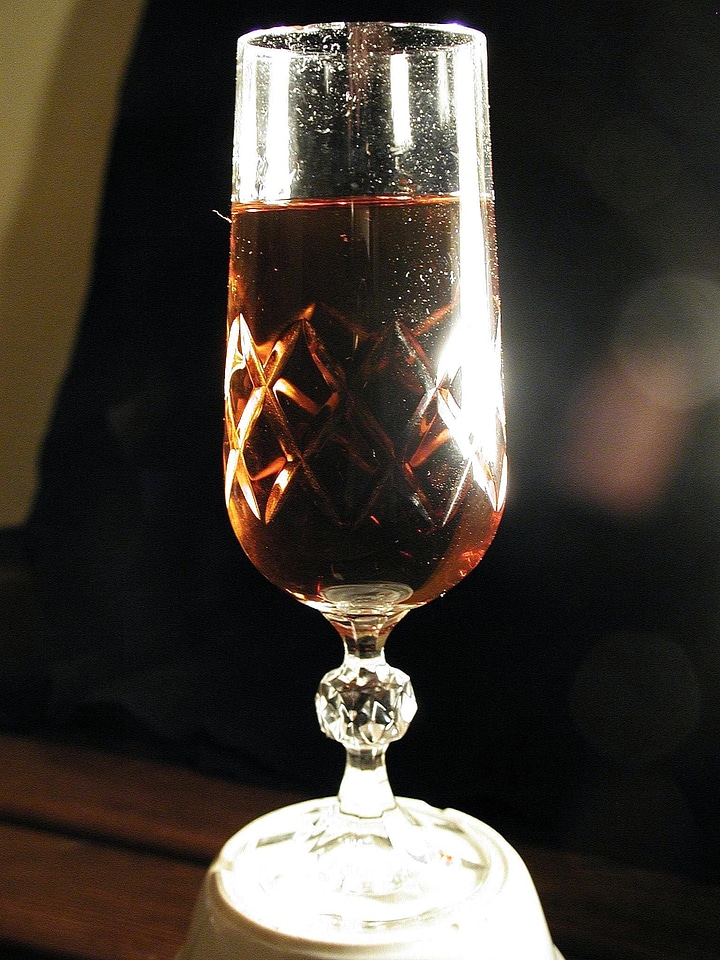 Claret glass red