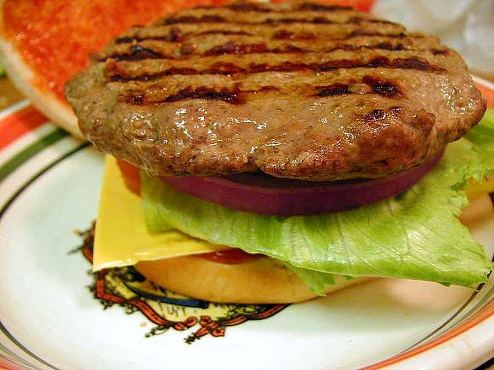 Burger flesh food