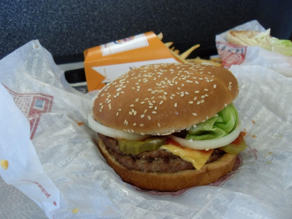 Burger double food