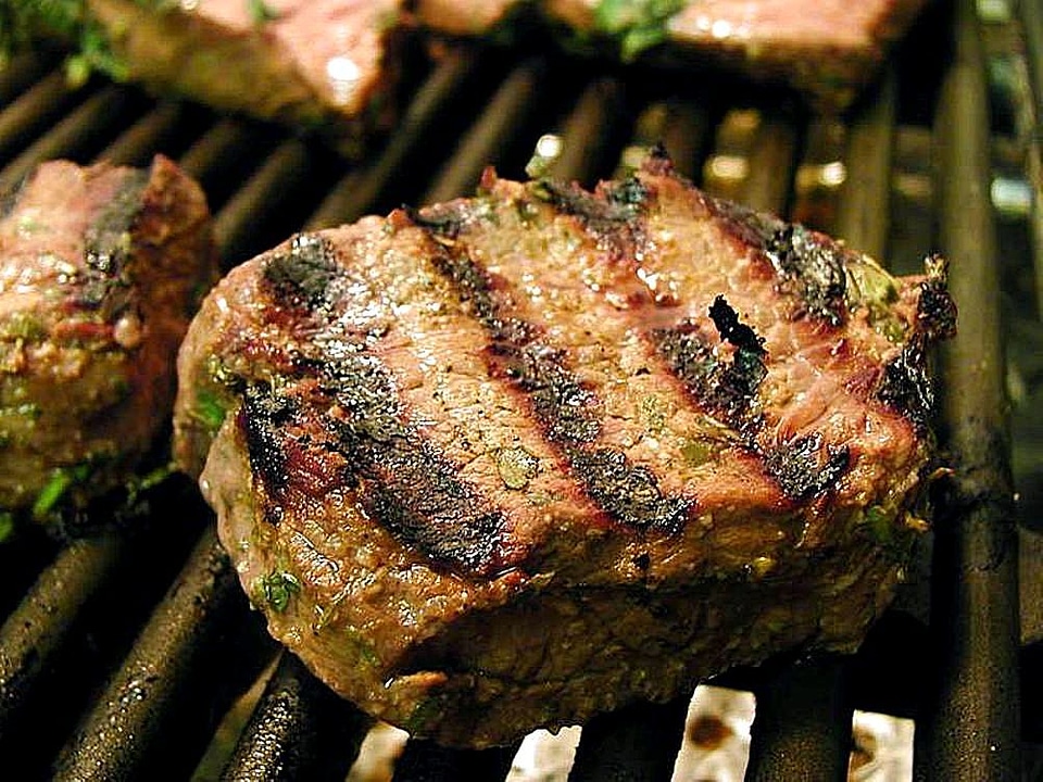 Dinner food grille