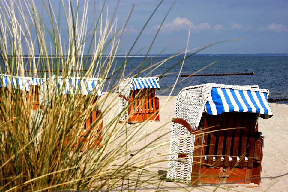Beach chair rügen baltic sea