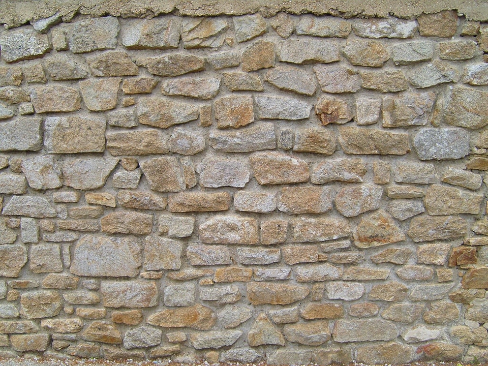 Model stone stone wall