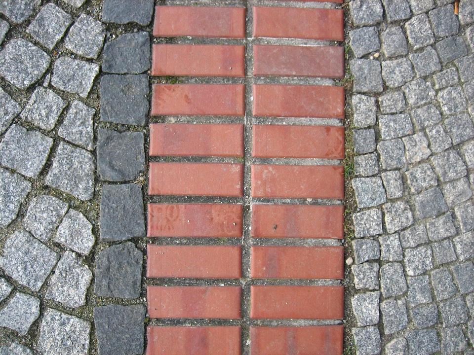 Gray paving paving stone