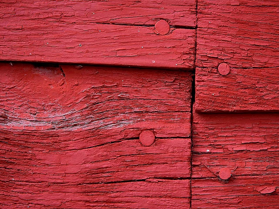 Ancient barn colorful