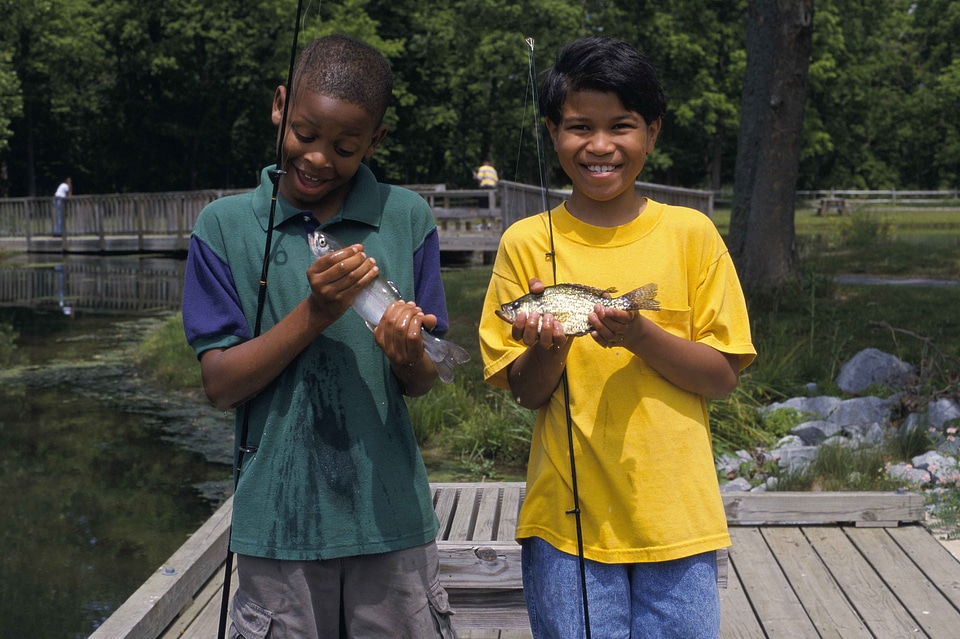 Boys fish show