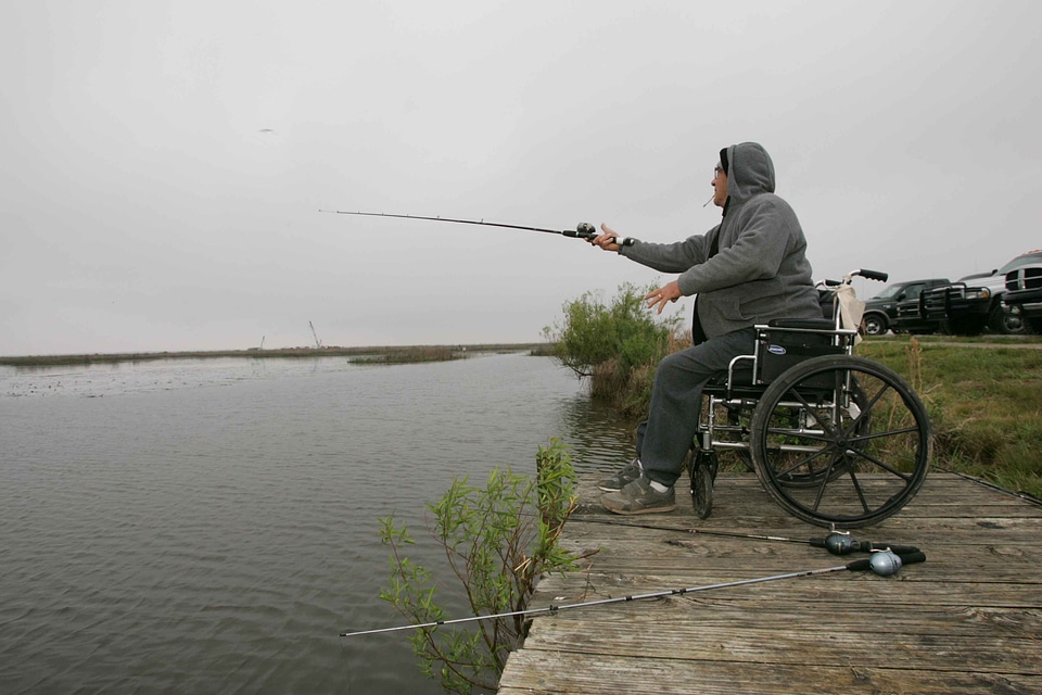 Fishery husband wheelchair