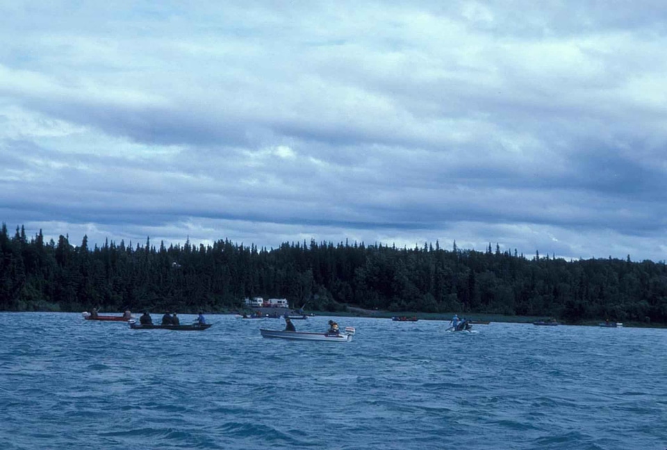Boating fishery river